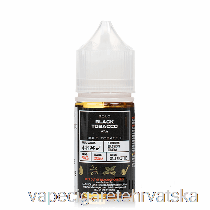 Vape Hrvatska Black Tobacco - Bsx Salt Series - 30ml 50mg